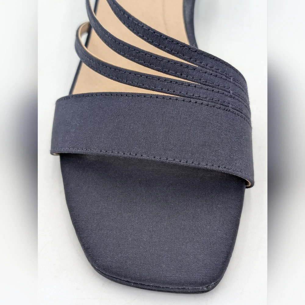 LifeStride Joy 2 Size 9.5W Slingback Deep Navy Fabric Soft System Extra Cushion